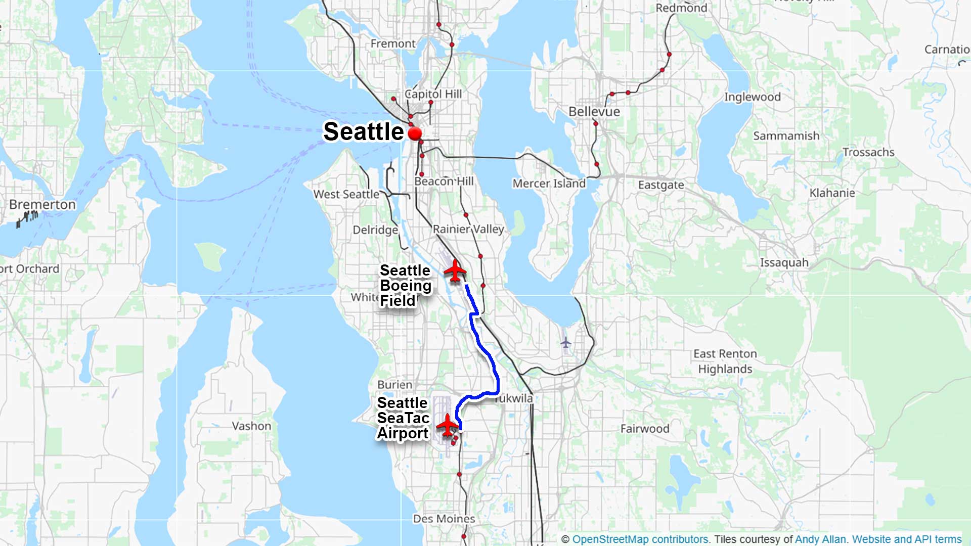 Boeing Field Charter Flights