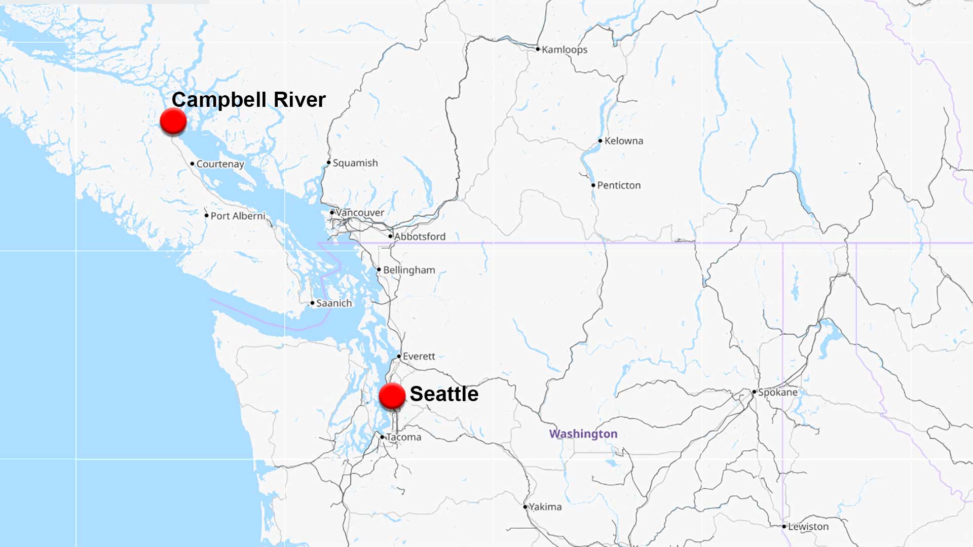 One Hour Flight To Campbell River