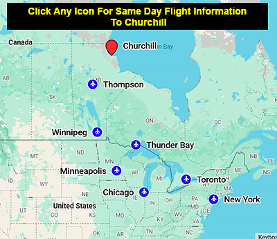 Churchill Manitoba Charter Departure Points